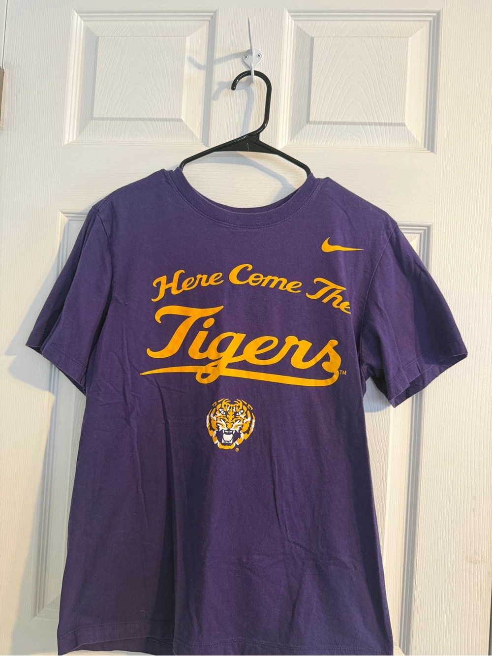 Nike Purple Short Sleeve Tigers Logo T-Shirt